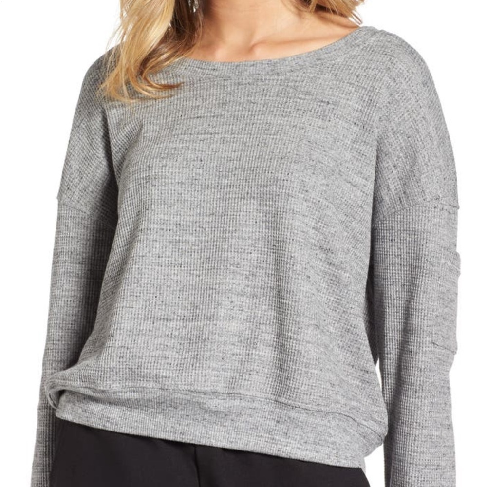 Splendid Waffle Thermal Pullover XS
